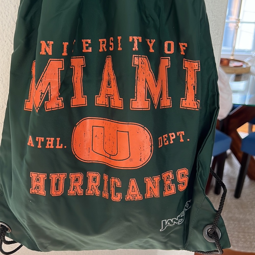 JanSport Miami Hurricanes Matching Graphic Bag & T Shirt Combo (2XL) NWT - Picture 2 of 7